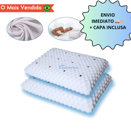 Travesseiro MAGNÉTICO com Infravermelho Altura Médio Ortopédico
