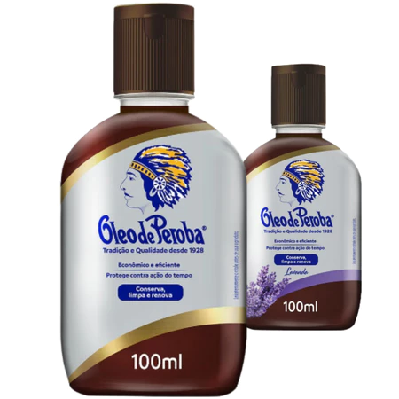 Óleo de Peroba King 100ml Conserva Limpa e Renova Madeiras Lavanda ou Tradicional