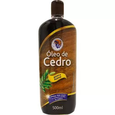 Óleo De Cedro Para Madeira 500ml King Grande Limpa Protege Madeiras